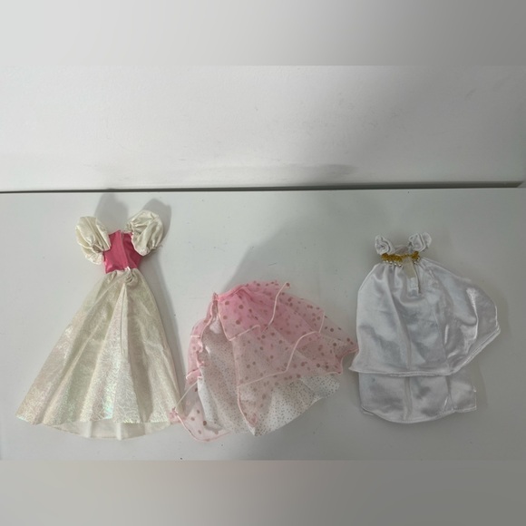 Vintage Barbie Clothing Lot of 3 My First Barbie Princess 1989 Dress Maxi Skirt - Picture 8 of 10